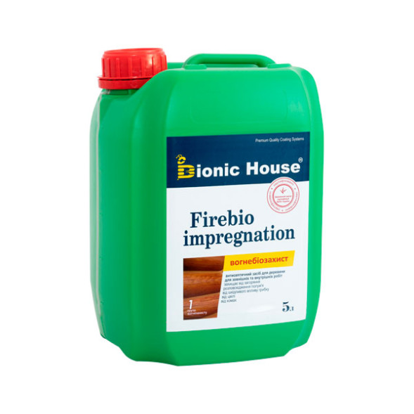 Bionic House Firebio impregnation вогнебіозахист дерева 1 група