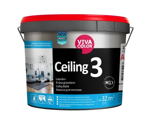 ​Vivacolor Ceiling 3 матовая водно-дисперсионная краска для потолков 9л