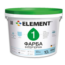 ELEMENT 1 эконом краска интерьерная 10л