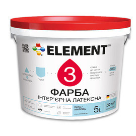 ELEMENT 3 износостойкая краска для интерьера 10л