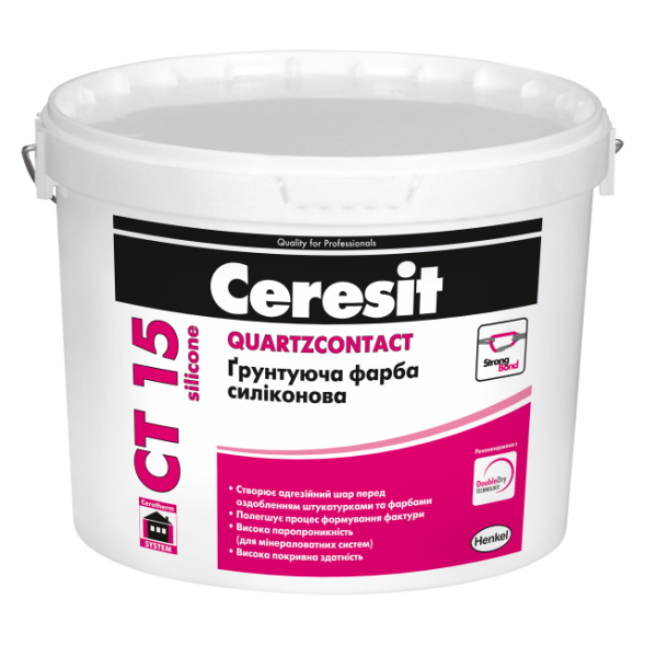 Ceresit СТ 15 silicone силиконовая грунтовка 10л