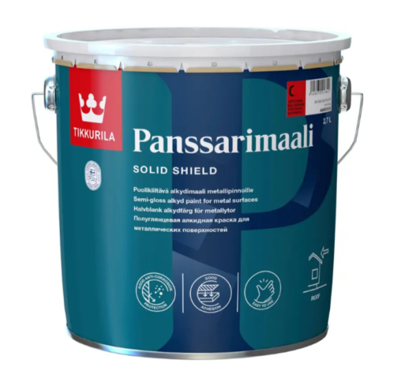 TIKKURILA Panssarimaali напівглянцева фарба для дахів 2.7л