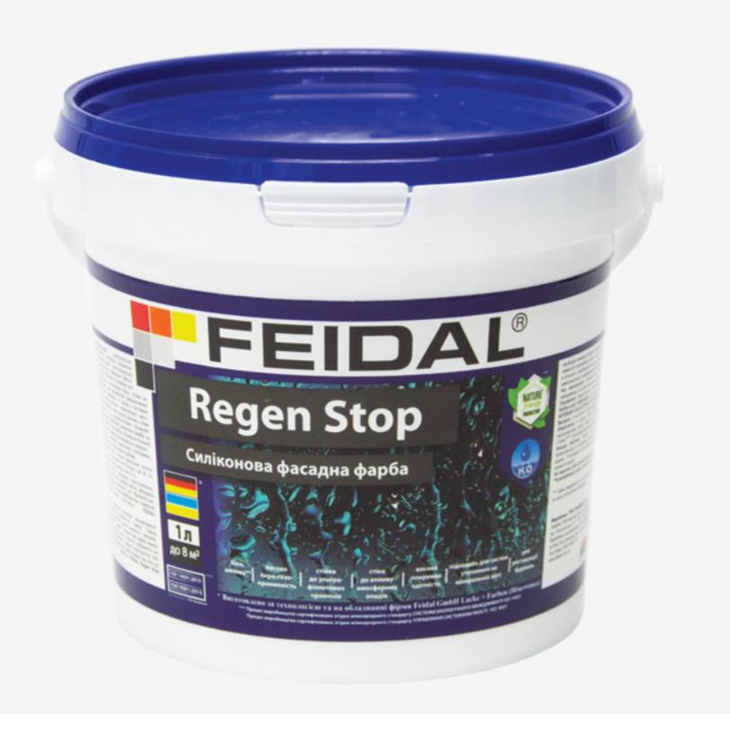 Матовая силиконовая краска Feidal Regen Stop 1л