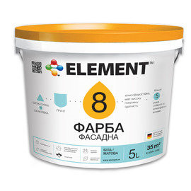 ELEMENT 8 матовая краска для наружных работ 10л