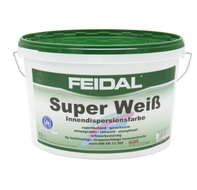 Feidal Superweiss ELF латексна фарба для стін та стель 10л