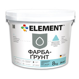 ELEMENT фарба-грунт із додаванням кварцового піску під штукатурку 25кг