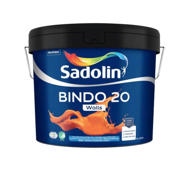 Sadolin Bindo 20 водоемульсійна латексна фарба для внутрішніх робіт 9л