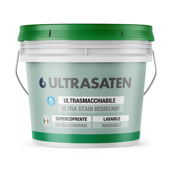 Oikos Ultrasaten Bianco Satinato напівматова емаль для стін 10л