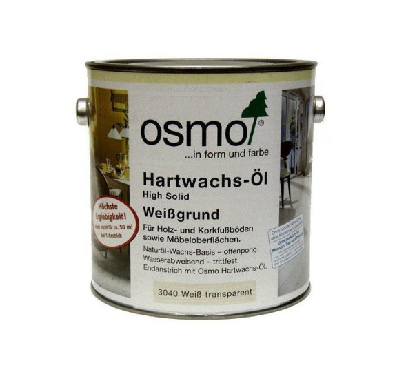 Osmo Hartwachs-Ol Weiogrund 3040 біла ґрунтовка 2.5л
