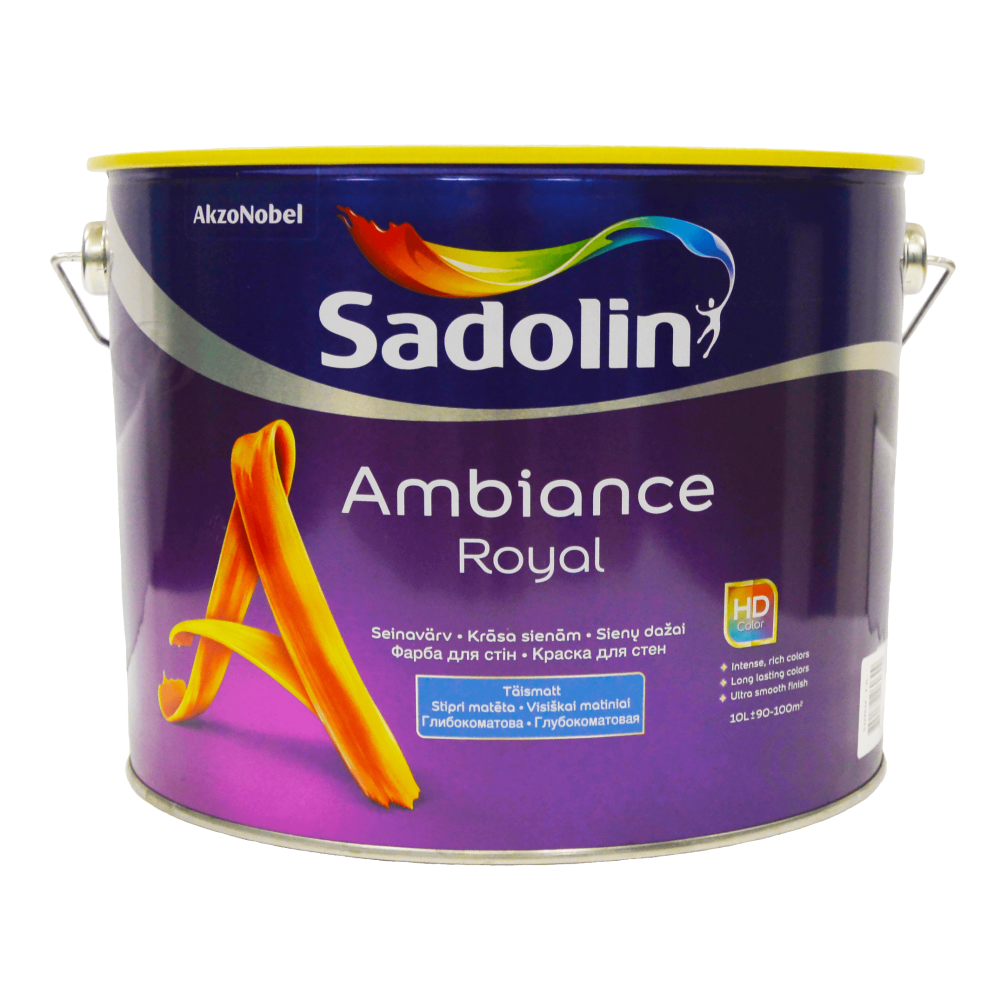 Sadolin Ambiance Royal Глибокоматова фарба для стін має першокласну покриваність