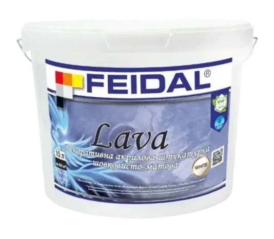 Декоративная интерьерная штукатурка Feidal Lava матовая 2.5л
