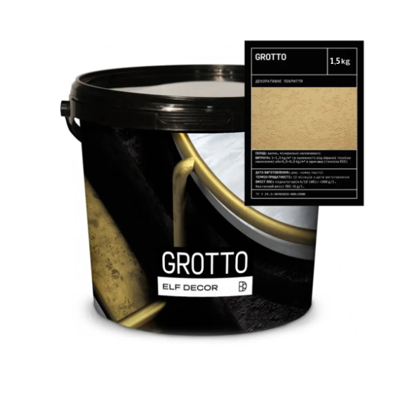 Ельф Декор Grotto декоративне покриття для стін з ефектом каменю 15кг