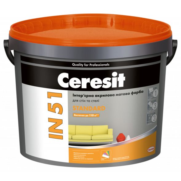 Ceresit IN 51 STANDARD фарба для мінеральних основ 10л