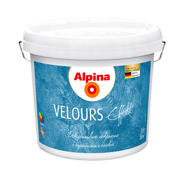 Alpina Velours Effekt Декоративная шпаклевка с эффектом бархата 2.5л