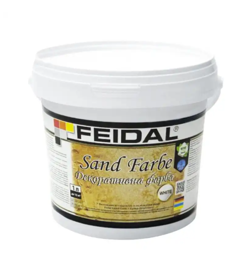 Декоративная краска с песком Feidal Sand Farbe 1л