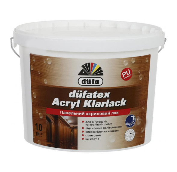 Dufa Dufatex Acryl Klarlack Лак панельный 10л