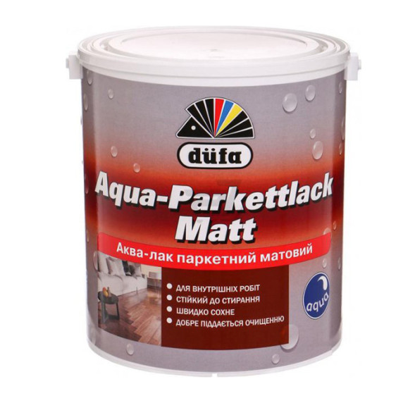 Dufa Aqua-Parkettlack Matt лак паркетний 10л