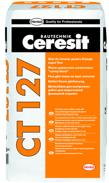 Ceresit CT 127 шпаклёвка интерьерная полимерная 25кг