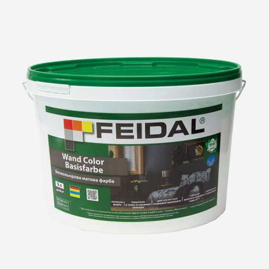 Feidal Wand COLOR Basisfarbe бесцветная интерьерная латексная краска 9л