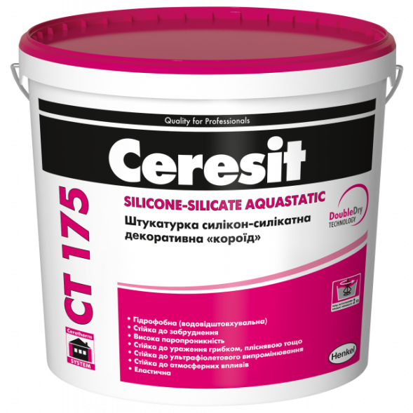 Ceresit CT 175 штукатурка для внутренних и наружных работ «короед» 25кг