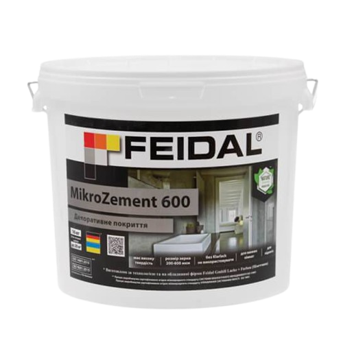 Feidal MikroZement 600 Мікро бетон декоративна штукатурка 16кг