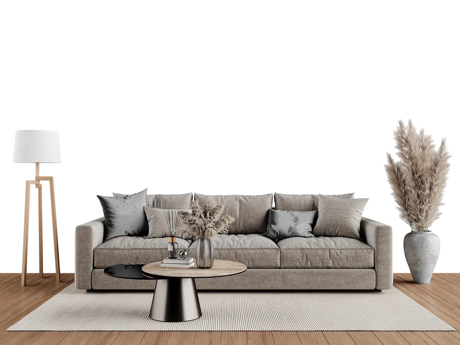 Цвет Цвет RAL 360 40 50 из каталога RAL Design на стене гостиной при свете ламп